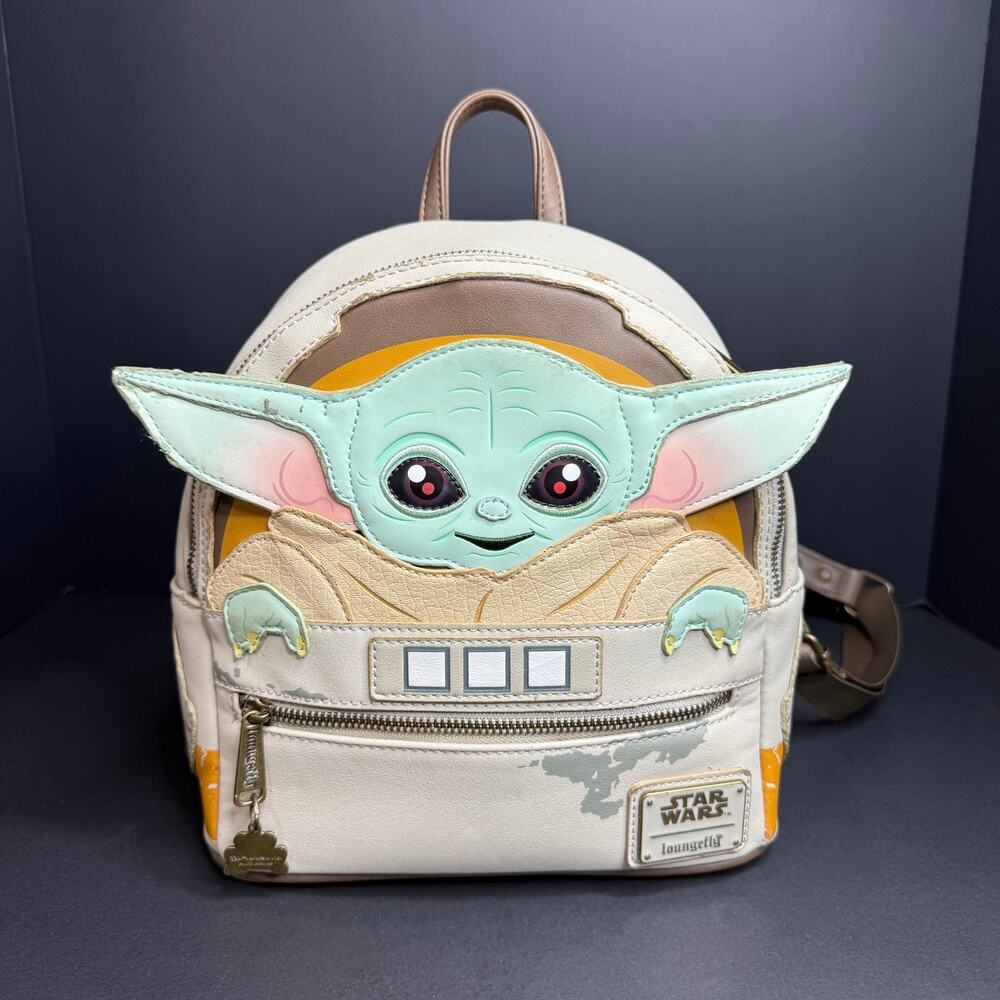 Loungefly Star Wars Mandalorian The Child Pram Grogu Figural Mini Backpack